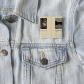 Cohoes Albany, NY Vierkante Button 5,1 Cm (In situ)