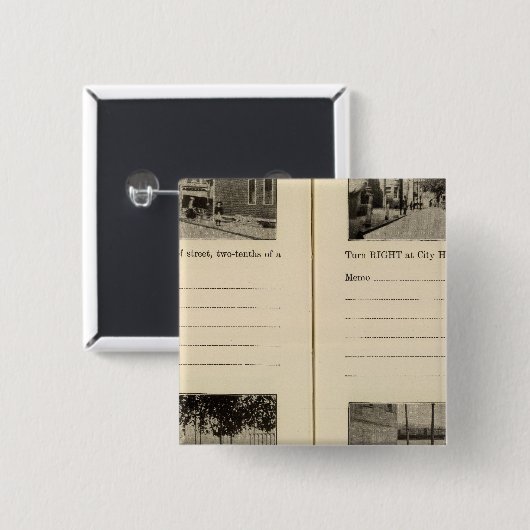 Cohoes, NY Vierkante Button 5,1 Cm (Voorkant /achterkant)