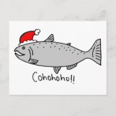 Cohoho Kerstzalm Doodle Feestdagenkaart (Voorkant)