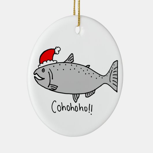 Cohohoho kerstzalm keramisch ornament (Rechts)