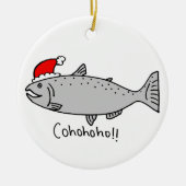 Cohohoho kerstzalm keramisch ornament (Voorkant)