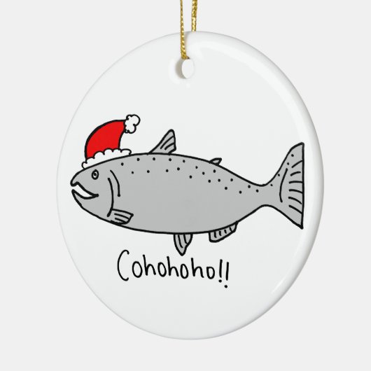 Cohohoho kerstzalm keramisch ornament (Links)