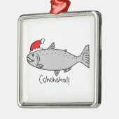 Cohohoho kerstzalm metalen ornament (Links)