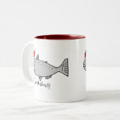 Cohohoho Kerstzalmondool Tweekleurige Koffiemok (Voorkant links)