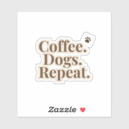 Cohoudende Honden Herhaal Sticker | Hond Liefhebbe