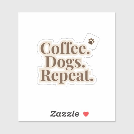 Cohoudende Honden Herhaal Sticker | Hond Liefhebbe (Vel)