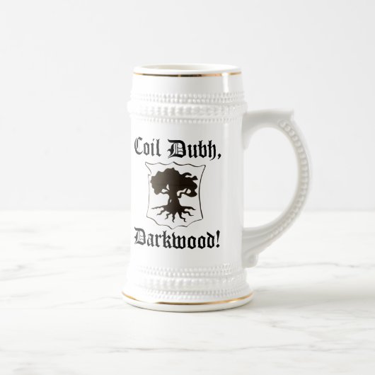 "Coil Dubh, Darkwood!" Stein met eiken - opnieuw i Bierpul (Rechts)