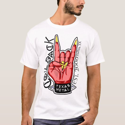 Coilback Demon Hand Mannen T-Shirt (Voorkant)
