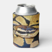 Coiled Ball Python Face Closeup Blikjeskoeler (Blikje Voorkant)