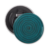 Coiled Blue Rope Button Flesopener (Voorkant)
