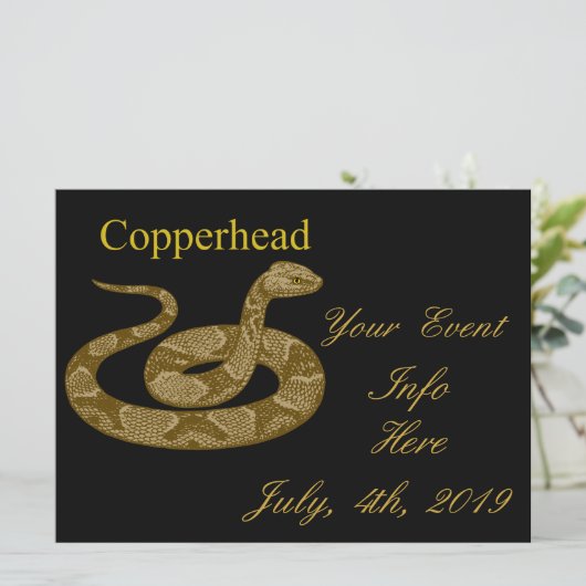 Coiled Copperhead Snake Thunder_Cove (Staand voorkant)