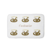 Coiled Copperhead Snake Thunder_Cove Badmat (Voorkant)