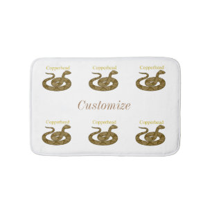 Coiled Copperhead Snake Thunder_Cove Badmat