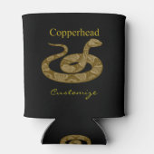 Coiled Copperhead Snake Thunder_Cove Blikjeskoeler (Achterkant)