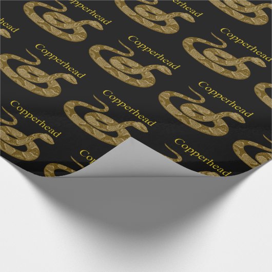 Coiled Copperhead Snake Thunder_Cove Cadeaupapier (Hoek)