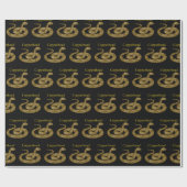 Coiled Copperhead Snake Thunder_Cove Cadeaupapier (Vlak)