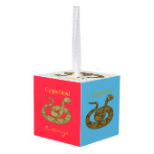 Coiled Copperhead Snake Thunder_Cove Decoratie (Achter hoekig)