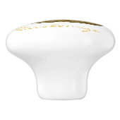 Coiled Copperhead Snake Thunder_Cove Keramische Knop (Zijkant)