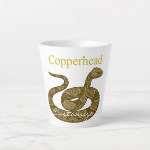 Coiled Copperhead Snake Thunder_Cove Latte Mok