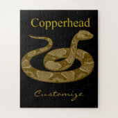 Coiled Copperhead Snake Thunder_Cove Legpuzzel (Verticaal)