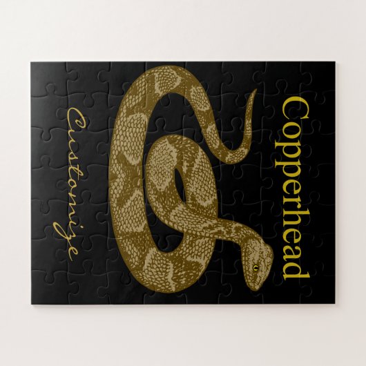 Coiled Copperhead Snake Thunder_Cove Legpuzzel (Horizontaal)