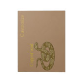 Coiled Copperhead Snake Thunder_Cove Notitieblok (Linkerzijde)