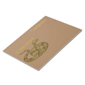 Coiled Copperhead Snake Thunder_Cove Notitieblok (Schuin)