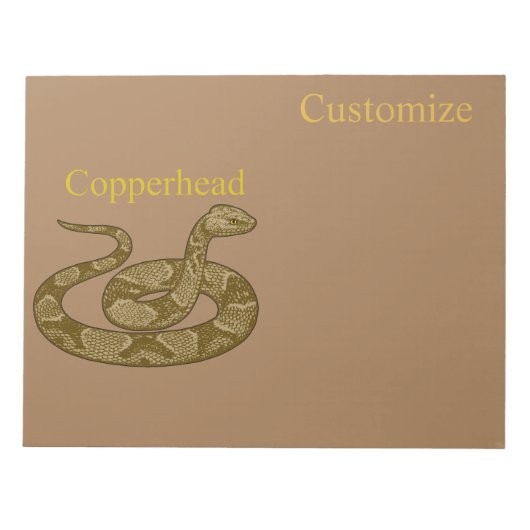 Coiled Copperhead Snake Thunder_Cove Notitieblok (Voorkant)