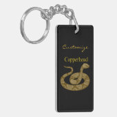 Coiled Copperhead Snake Thunder_Cove Sleutelhanger (Voorkant Links)