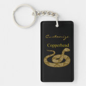 Coiled Copperhead Snake Thunder_Cove Sleutelhanger (Voorkant)