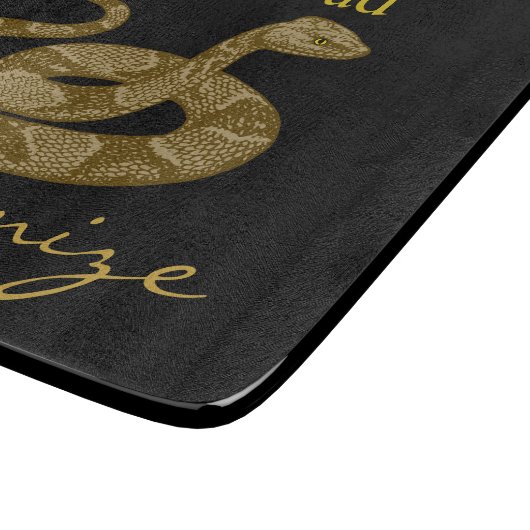 Coiled Copperhead Snake Thunder_Cove Snijplank (Hoek)