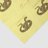 Coiled Copperhead Snake Thunder_Cove Tissuepapier (Detail)