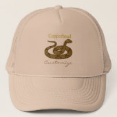 Coiled Copperhead Snake Thunder_Cove Trucker Pet (Voorkant)