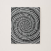 Coiled Kabels in zwarte en witte puzzel (Verticaal)