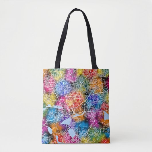 Coimbatore Tamil Nadu Stadsplattegrond Tote Bag (Voorkant)