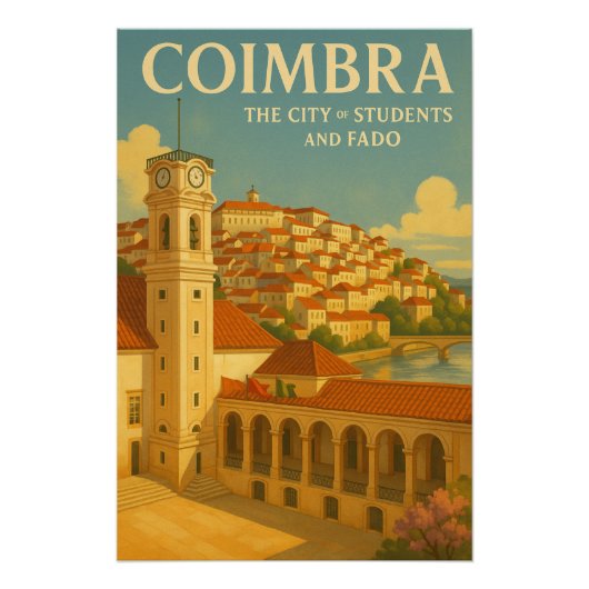 Coimbra – De stad van studenten en Fado Perfect Poster (Voorkant)