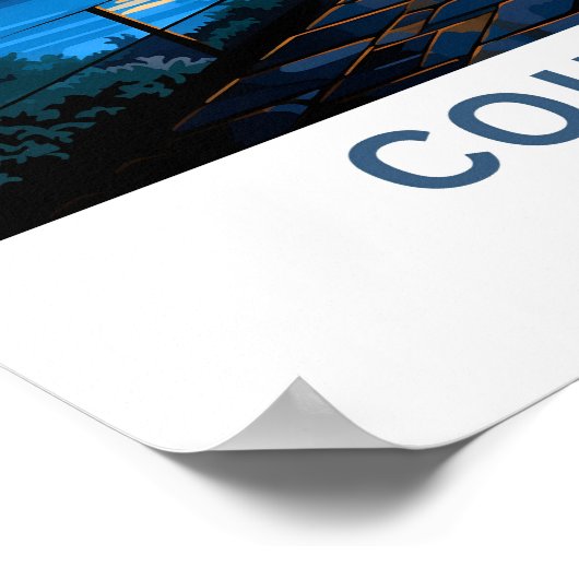 Coimbra Portugal Reisprint Poster (Hoek)