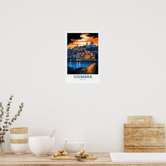 Coimbra Portugal Reisprint Poster (Keuken)