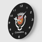 Coimbra Portugal Wall Clock Grote Klok (Hoek)