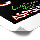 Coin California Asparagus Label Poster (Hoek)