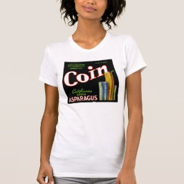 Coin California Asparagus Label T-shirt