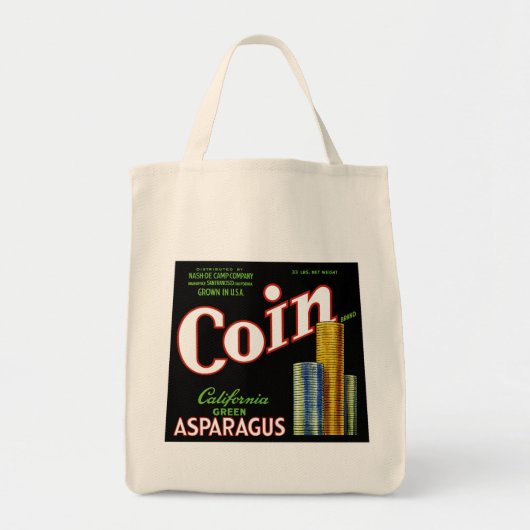 Coin California Asparagus Label Tote Bag (Voorkant)