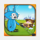 Coin Cat Riches Metaaldetector Magneet! Magneet (Voorkant)