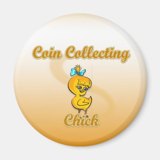 Coin Collecting Chick Magneet (Voorkant)