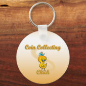 Coin Collecting Chick Sleutelhanger (Voorkant)