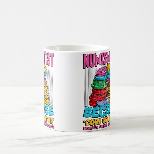 Coin Collecting Lover Ancient Coin Collector Nerd Koffiemok (Center)