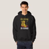 Coin Collector Change Is Good Dad Numismatist Numi Hoodie (Voorkant volledig)