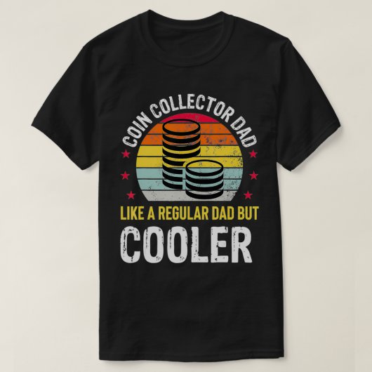 Coin Collector Pap Funny Numismatics Coin Collecti T-shirt (Design voorkant)