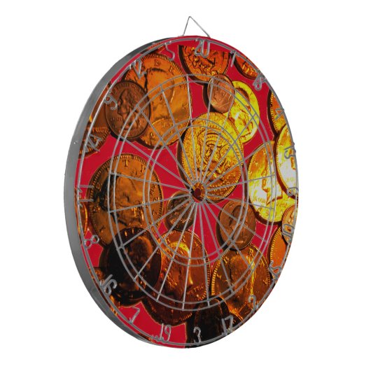 Coin Dart Board Dartbord (Voorkant Links)