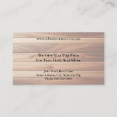 Coin Dealer Business Card Visitekaartje (Achterkant)